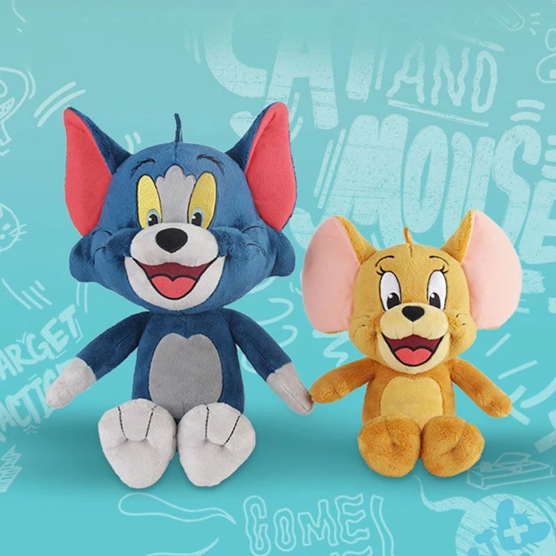 Brinquedo de pelúcia de anime Tom e Jerry, bonecos de filme de desenho animado, gato, rato, bichos de pelúcia fofos, bonecos de pelúcia para crianças, presente, frete grátis