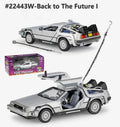 Delorean De Volta para o Futuro Máquina do Tempo Diecast Liga Modelo Carro de Metal para Meninos Brinquedo Coleção de Presentes