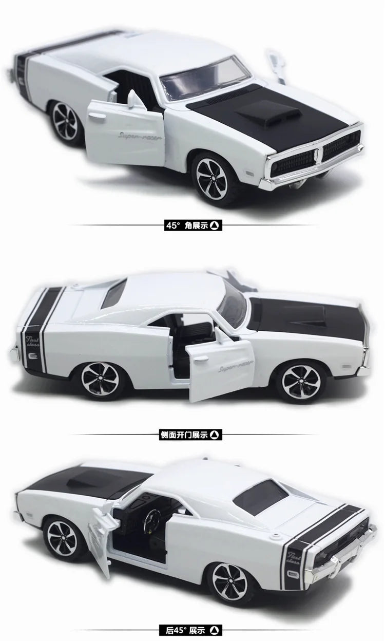 Mini Dodge Alloy Modelo Retro Simulação Brinquedo Coleção Ornamento Presente