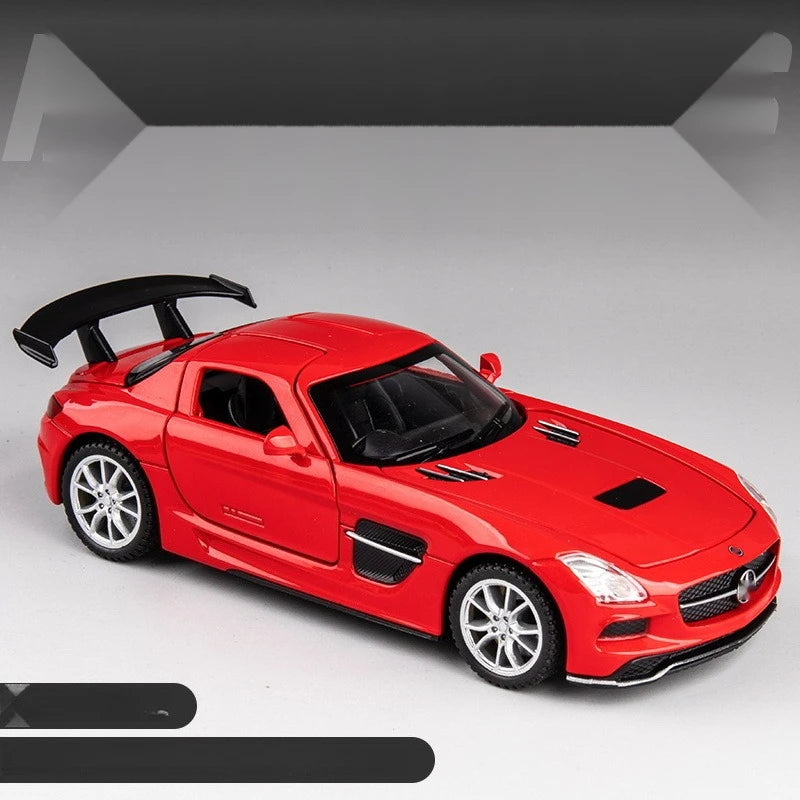 Simulado Benz AMG Carro Esportivo SLS Liga Modelo de Carro Modelo de Carro Ornamento Menino Crianças Carro Brinquedos