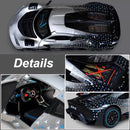 ONE Sports Car Modelo Brinquedo Modificado Metal Diecast Veículos de Roda Livre Simulação Som e Luz Presente para Crianças