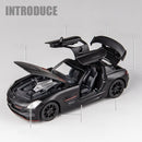Simulado Benz AMG Carro Esportivo SLS Liga Modelo de Carro Modelo de Carro Ornamento Menino Crianças Carro Brinquedos