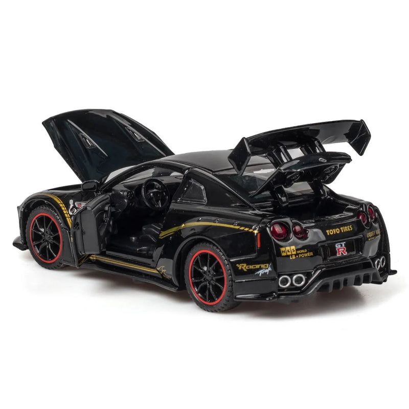 NISSAN GTR R35 Carro Esportivo Liga Modelo de Carro Diecasts e Veículos de Brinquedo Carros de Brinquedo Simulação Brinquedos Infantis para Presentes de Crianças Brinquedo