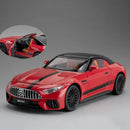 SL63 G800 Modelo Miniatura Carro Brinquedos Diecast Liga Veículos Roda Dianteira Direção Som Luz Puxar Para Trás Modelos Presente Adulto