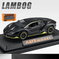 Lamborghini LP780-4 liga modelo de carro ornamentos, som e luz brinquedo menino presente
