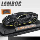Lamborghini LP780-4 liga modelo de carro ornamentos, som e luz brinquedo menino presente