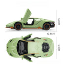 Lamborghini LP780-4 liga modelo de carro ornamentos, som e luz brinquedo menino presente