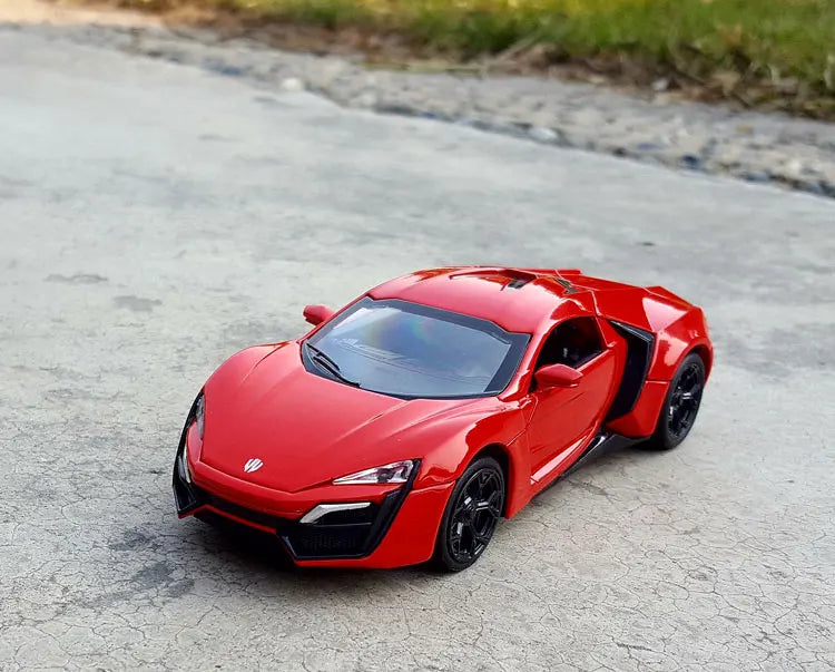 Lyken Hyper Fast Alloy Sport Car Modelo Diecasts & Toy Vehicles e Furious Cars Decoração Brinquedos para Crianças