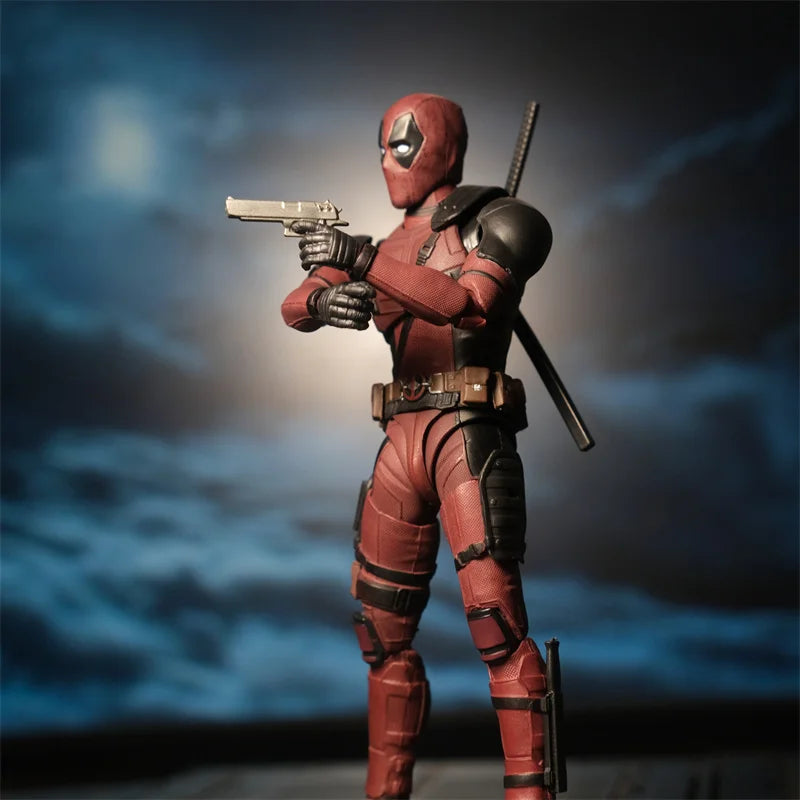 Deadpool Deadpool e Wolverine SHFiguarts Joint Movable New Mutants Wilson Comics SHF Modelo de filme Brinquedo para crianças Presente