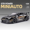 Nissan Skyline Ares GTR R35 Diecasts e veículos de brinquedo, modelo de carro de brinquedo de metal, simulação de alta qualidade, coleção de brinquedos para crianças