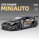 Nissan Skyline Ares GTR R35 Diecasts e veículos de brinquedo, modelo de carro de brinquedo de metal, simulação de alta qualidade, coleção de brinquedos para crianças