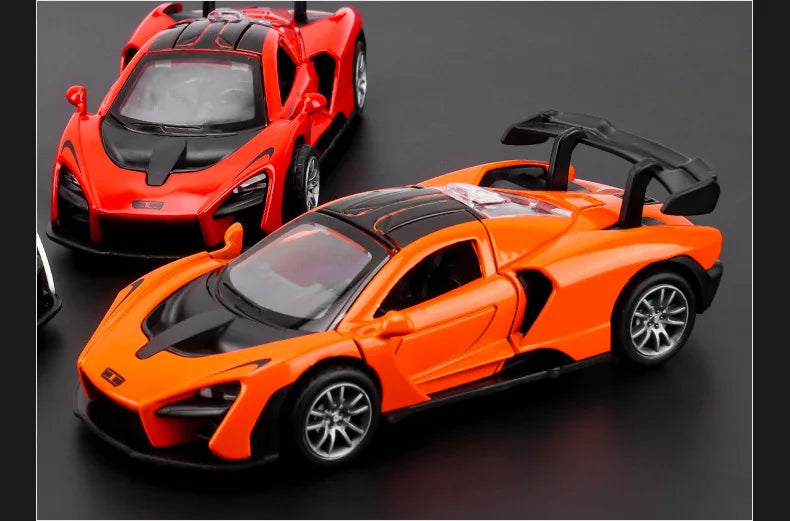 Modelo de carro de liga leve, brinquedo infantil, modelo de carro com som e luz, carro de exposição, brinquedo não controlado por rádio