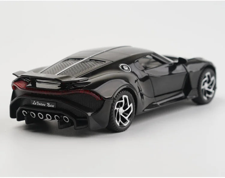 Brinquedos Bugatti La Voiture Noire Liga Fundida Simulação Brinquedo Veículos Modelos Meninos Presentes para Crianças