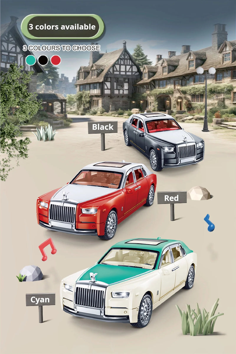 Rolls-Royce Phantom Modelo de Carro Ornamentos Carro de Luxo Sedan Brinquedo Infantil Coleção para presente