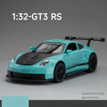 GT3-RS Targa 4S Carro Esportivo Brinquedo Leve Som Puxar Para Trás Liga Fundida Carros de Corrida Coleção Presente Meninos
