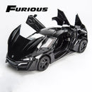 Lyken Hyper Fast Alloy Sport Car Modelo Diecasts & Toy Vehicles e Furious Cars Decoração Brinquedos para Crianças