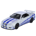 GTR R34 SKYLINE Liga Rápida Simulação Carro Modelo Diecasts & Veículos de Brinquedo e Carros Decoração Brinquedos para Crianças