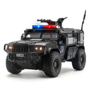 Carro de polícia blindado SWAT em escala 1:32, modelo de brinquedo de metal fundido, com absorção de choque, caminhão pesado, brinquedo com som e luz, presente para crianças