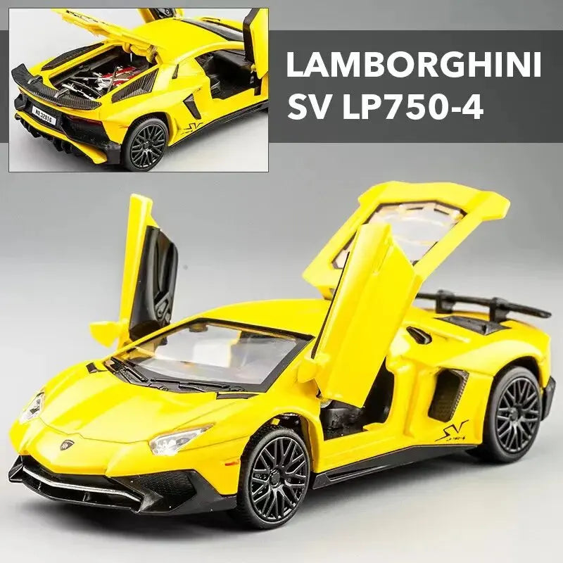 Lamborghinis SV LP750-4 Liga Esportiva Modelo Diecast & Brinquedo Veículo de Metal Simulação Modelo de Carro Coleção Presentes Infantis