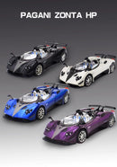 Pagani Zonda HP Barchetta Alloy Concept Sports Car Modelo Diecasts Metal Racing Vehicles Modelo de carro com som e luz Brinquedo para crianças Presente