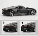 Brinquedos Bugatti La Voiture Noire Liga Fundida Simulação Brinquedo Veículos Modelos Meninos Presentes para Crianças