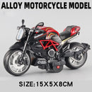Pocket Toy Alloy Motorcycle Model Miniature Diecast Racing Off-Road Motorcycle Simulation Car Toy Street Motorcycle Model Gift