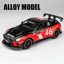 Nissan Skyline Ares GTR R35 Diecasts e veículos de brinquedo, modelo de carro de brinquedo de metal, simulação de alta qualidade, coleção de brinquedos para crianças