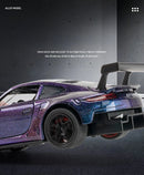 GT3-RS Targa 4S Carro Esportivo Brinquedo Leve Som Puxar Para Trás Liga Fundida Carros de Corrida Coleção Presente Meninos