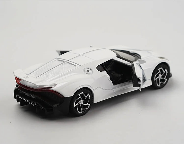 Brinquedos Bugatti La Voiture Noire Liga Fundida Simulação Brinquedo Veículos Modelos Meninos Presentes para Crianças