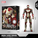 Homem de Ferro  Fondjoy Marvel MK42 Modelo Montado 10 pol. Figuras de Ação em Escala 1/7 Reatores podem emitir luz Ornamento Colecionável Brinquedo para Presente