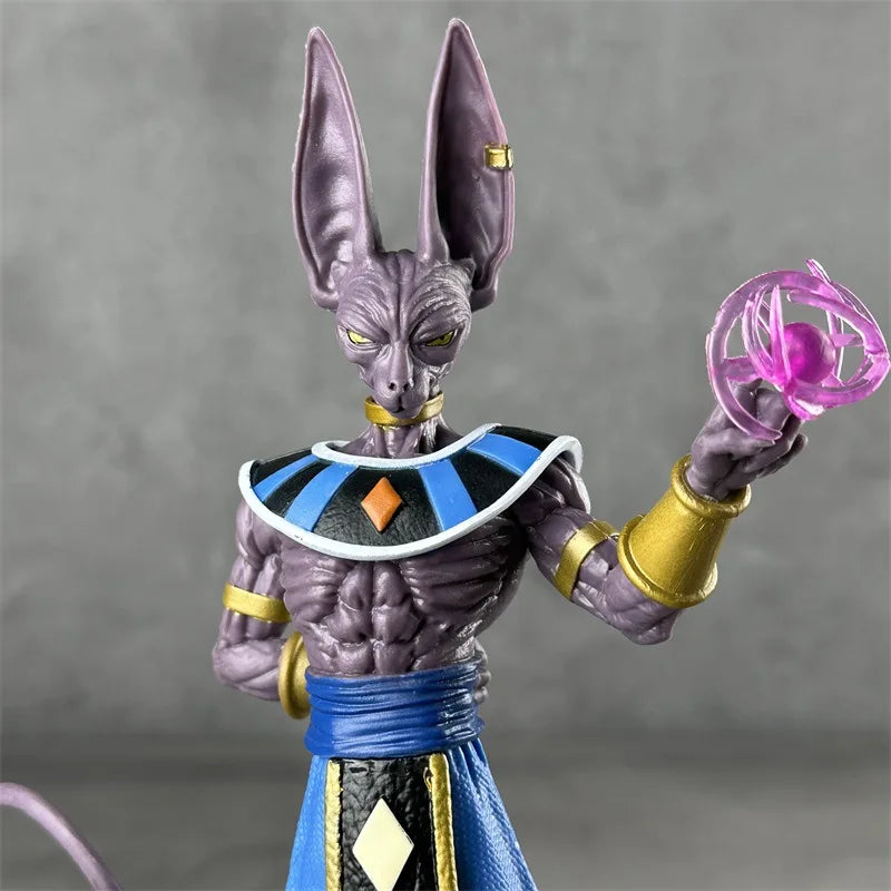 Bonecos Dragon Ball Z de Bills  Deus da Destruição, Coleção de Bonecos de Ação Beerus, Decoração, Modelo, Estátua, Brinquedos, Presente de Aniversário