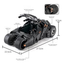 Carro clássico do filme Batman 2008 Batmóvel   Tumbler! Alloy Concept Bat Sports Car Modelo Diecast Metal Toy Race Car Modelo Sound Light Kids Gifts