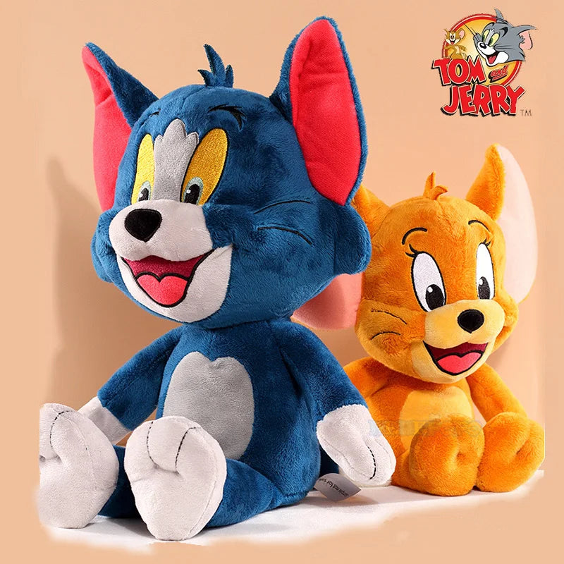 Brinquedo de pelúcia de anime Tom e Jerry, bonecos de filme de desenho animado, gato, rato, bichos de pelúcia fofos, bonecos de pelúcia para crianças, presente, frete grátis