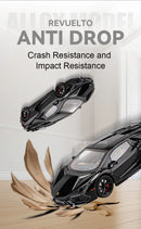 REVUELTO Miniatura Modelo Brinquedo Carros Esportivos Liga Fundida Supercarros Som Luz Portas Abertas Puxe para Trás para Presentes de Crianças