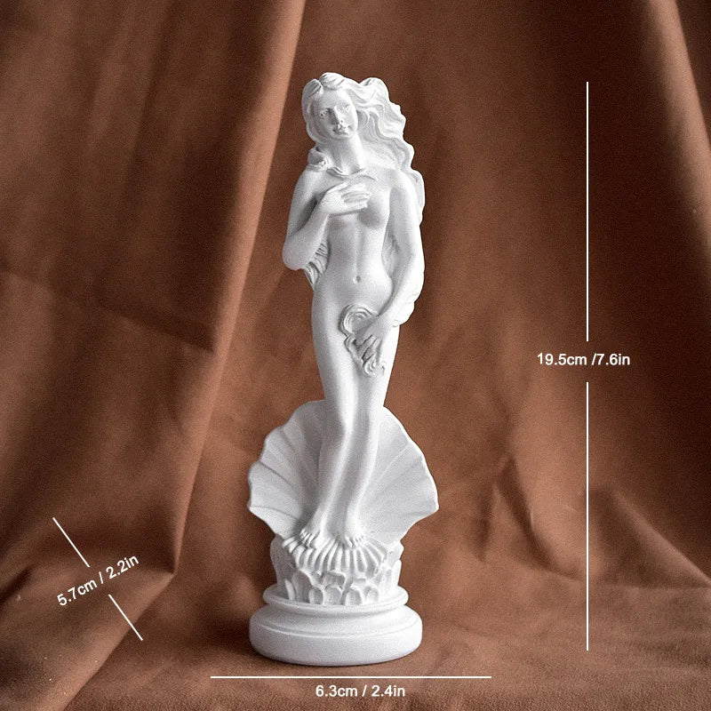 Mini Estátuas de Deusas Gregas Clássicas – Esculturas Artísticas de Vênus para Decoração Elegante
