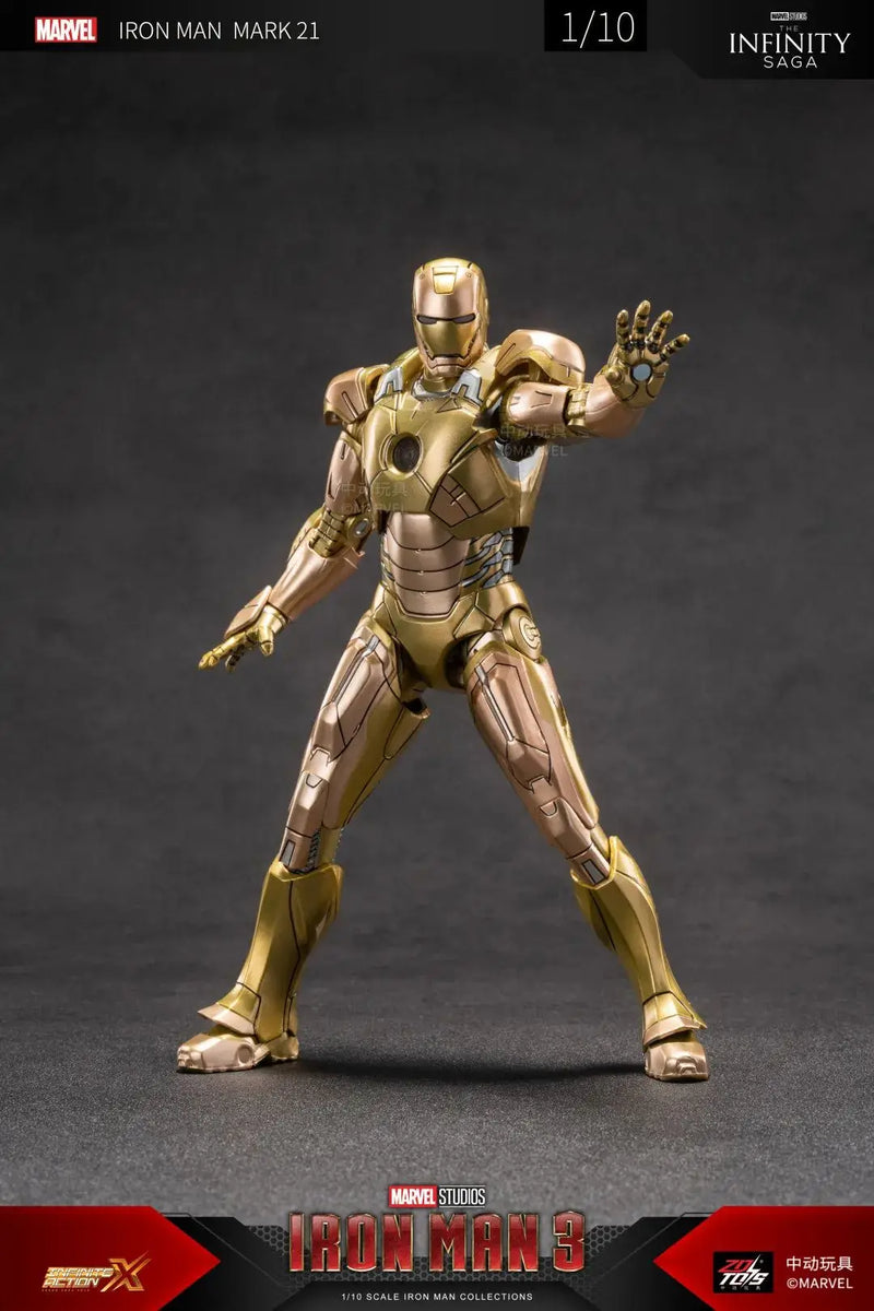 Figuras de ação Estátua de filme Modelo Adulto Colecionável ZD Toys Iron Man Series Blacklash Figuras 1/10 MK33 MK39 MK17 MK21