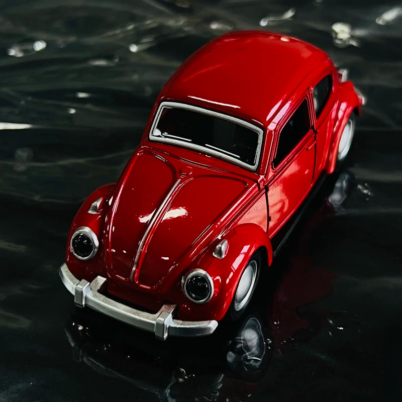 Carro antigo esportivo modelo fusca clássico miniatura brinquedo de carro de liga leve de alta qualidade com porta dupla, decoração , presentes