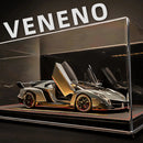Lamborghini esportivo modelo Veneno, escala 1/24, porta que pode ser aberta, carro de brinquedo com roda dianteira dirigível