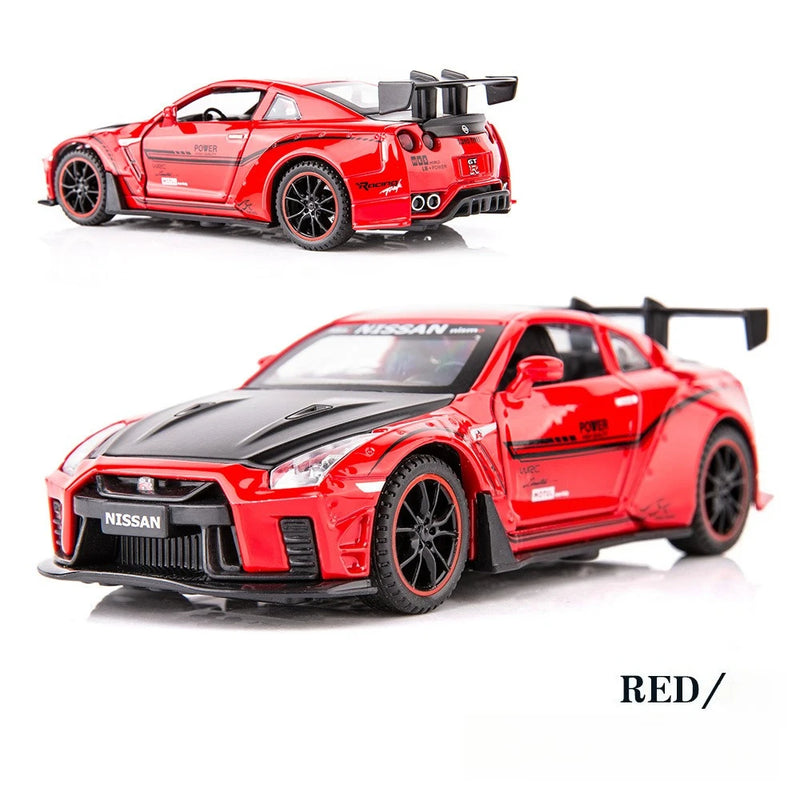 NISSAN GTR R35 Carro Esportivo Liga Modelo de Carro Diecasts e Veículos de Brinquedo Carros de Brinquedo Simulação Brinquedos Infantis para Presentes de Crianças Brinquedo