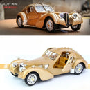 Miniatura Bentley 8 L 1930 Carro Clássico Metal Luxo Cor Vermelho, Verde, Caramelo  Carro vintage retrô retrátil de liga metálica, simulação de som e luz, frete grátis