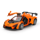 Modelo de carro de liga leve, brinquedo infantil, modelo de carro com som e luz, carro de exposição, brinquedo não controlado por rádio