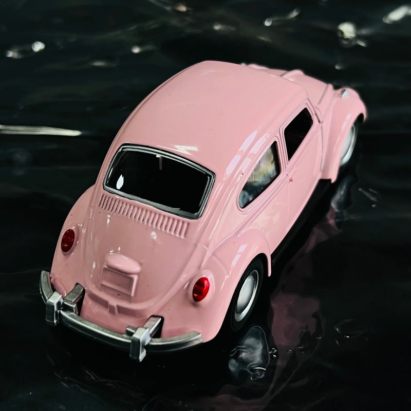 Carro antigo esportivo modelo fusca clássico miniatura brinquedo de carro de liga leve de alta qualidade com porta dupla, decoração , presentes