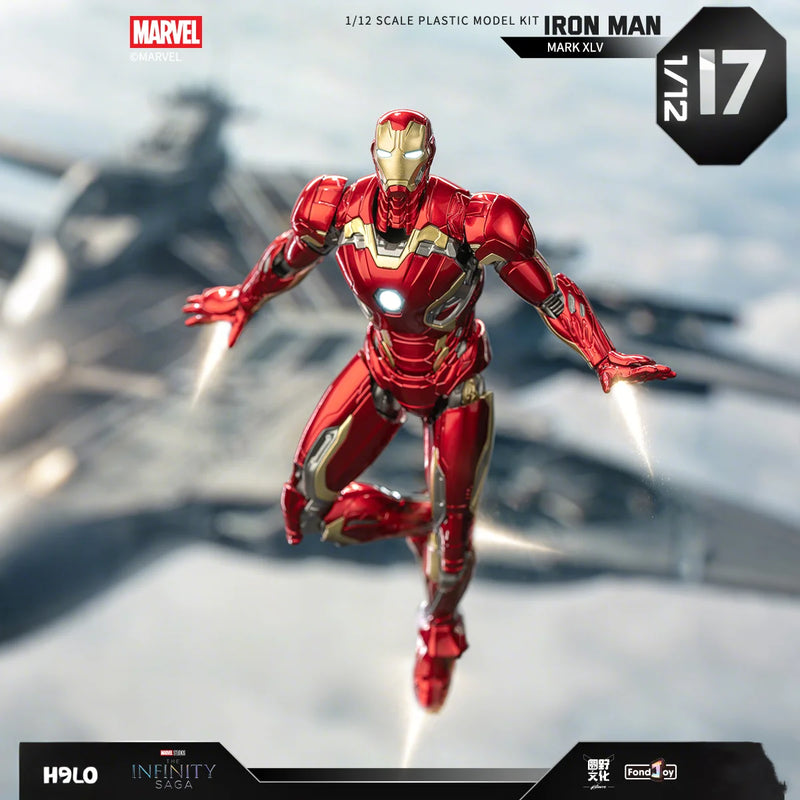 Homem de Ferro FondJoy LED MK42 MK43 MK46 MK1 MK2 MK3 MK4 Brinquedos DIY Figura de Ação Coleção Tony Stark Modelo de Anime Presente para Crianças