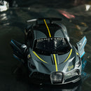 Bugatti modelo de carro de liga infantil, simulação de menino, modelo de carro que pode ser aberto, carro de brinquedo, novo enfeite famoso da internet