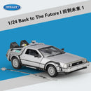 DeLorean Time Machine De Volta para o Futuro Modelo de Carro de Metal Fundido Simulação Coleção Brinquedo Infantil Presente