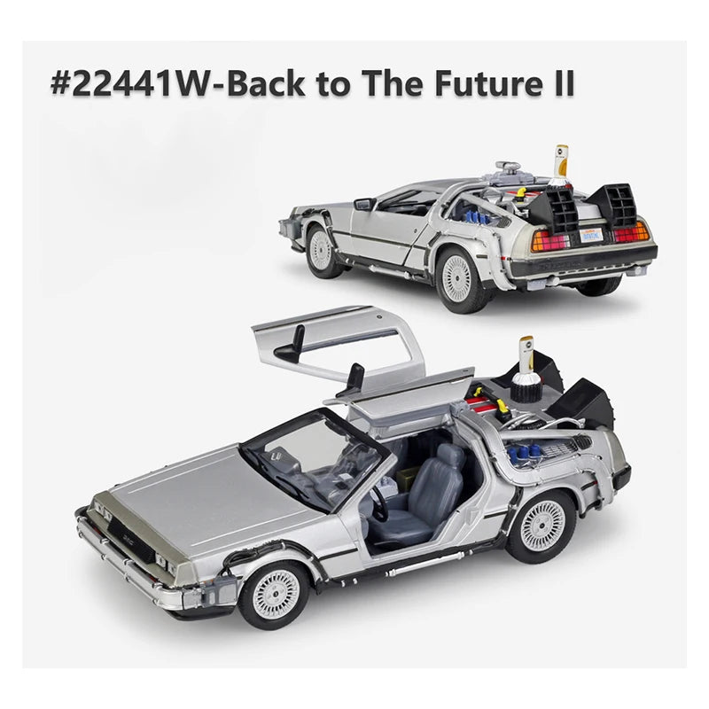 Delorean De Volta para o Futuro Máquina do Tempo Diecast Liga Modelo Carro de  Metal para Meninos Brinquedo Coleção de Presentes