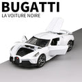 Brinquedos Bugatti La Voiture Noire Liga Fundida Simulação Brinquedo Veículos Modelos Meninos Presentes para Crianças