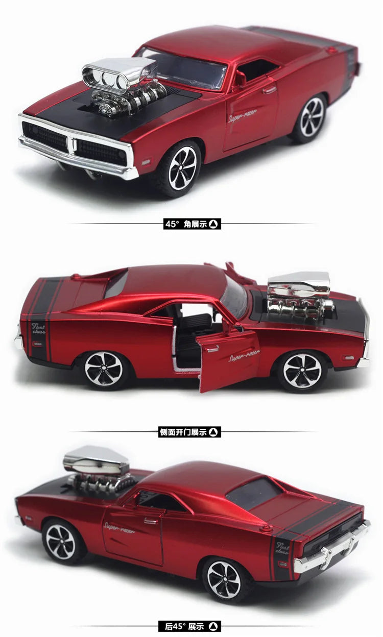 Mini Dodge Alloy Modelo Retro Simulação Brinquedo Coleção Ornamento Presente