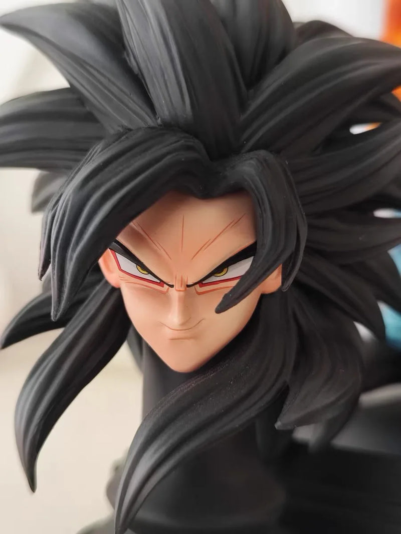 Dragon Ball GT Cabeças Duplas Super Saiyan Son Goku Figura Planb SSJ4  Modelo de Pvc Estátua Bonecas Coleções Decoração Brinquedos Presentes