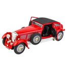 Miniatura Bentley 8 L 1930 Carro Clássico Metal Luxo Cor Vermelho, Verde, Caramelo  Carro vintage retrô retrátil de liga metálica, simulação de som e luz, frete grátis